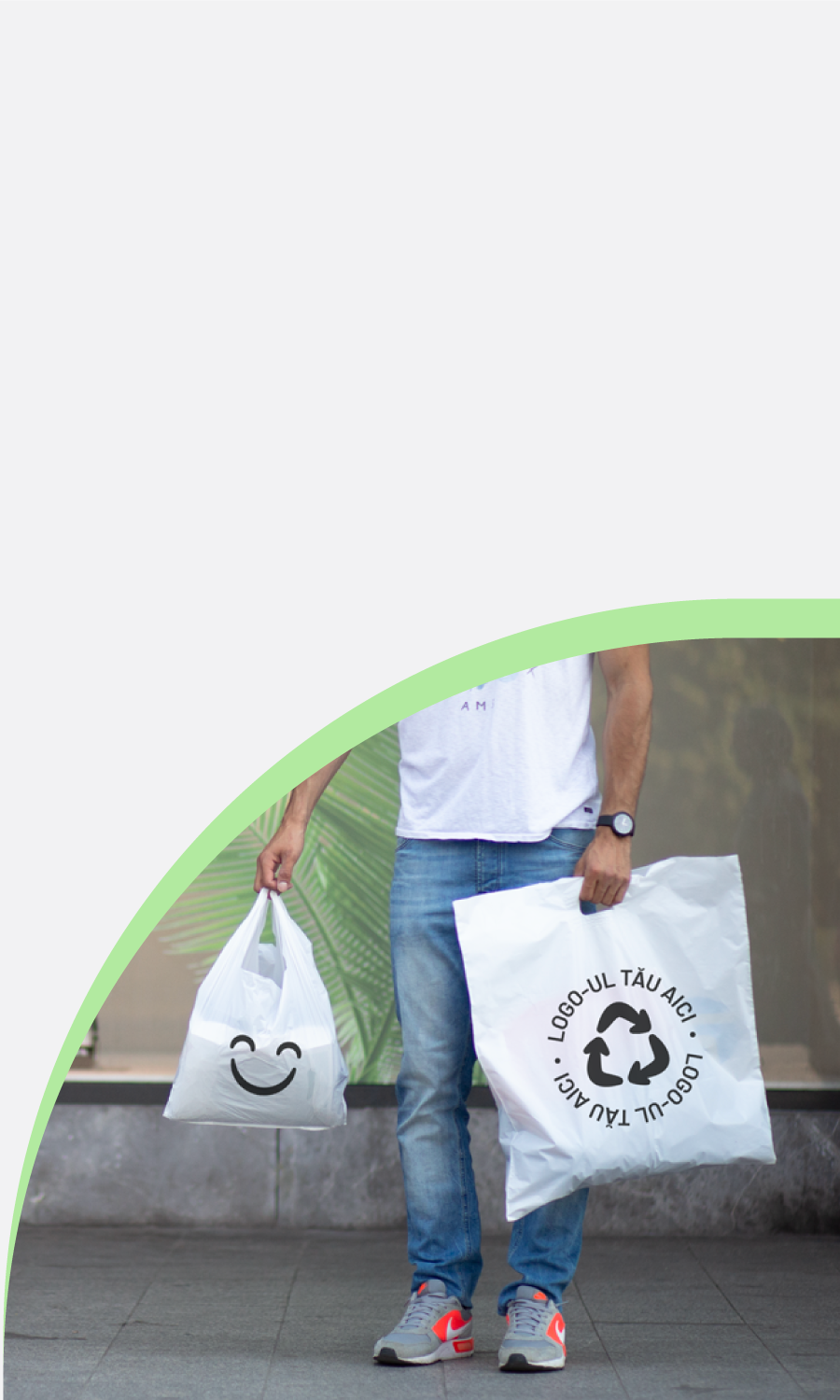 Pungi personalizate din plastic produse la cerere